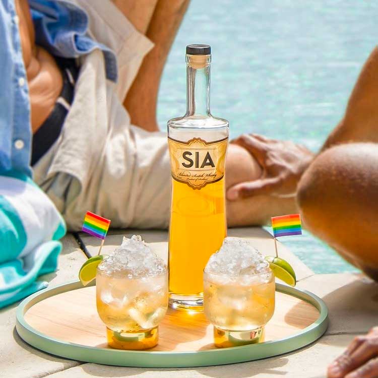 Make your #Pride celebrations even sweeter this month with SIA Scotch Whisky. ❤️🧡💛💚💙💜 #lovealwayswins